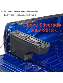 Tool box , storage box lockable custom fit 2007 thru 2018 Chevy Silverado
