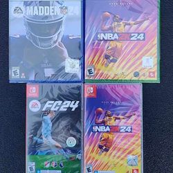 Madden 24 - NBA 2K24 - FC24...$19 ea. or 4 For $70
