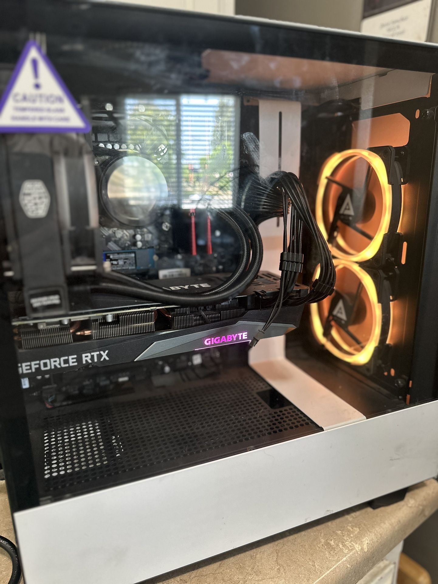 Cyberpower PC With Curved Dell Monitor
