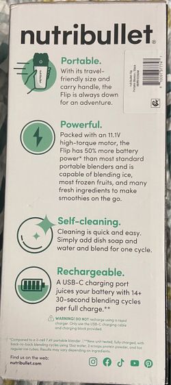 Nutribullet Flip Insulated Portable Blender