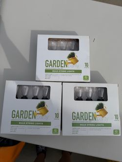 Garden bulb string lights