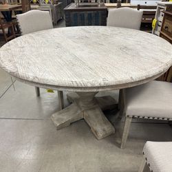 54” Solid Wood Dining Table 
