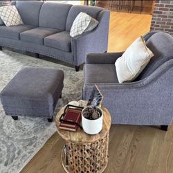 Couch Chair, Ottoman 
