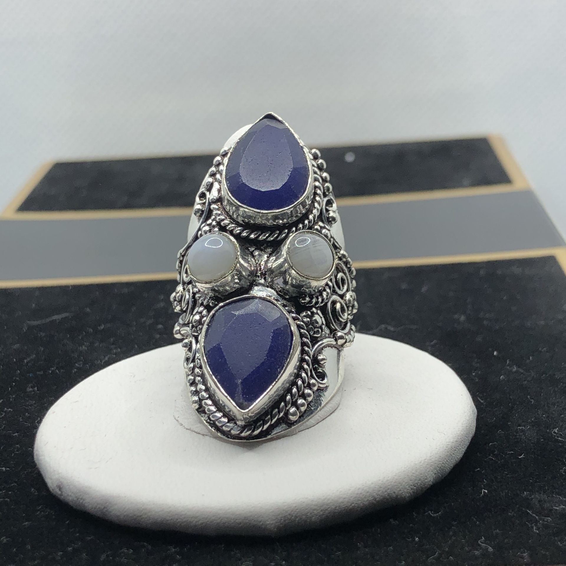 SALE!! SALE !!!Lapis lazuli 925 stamped Ring