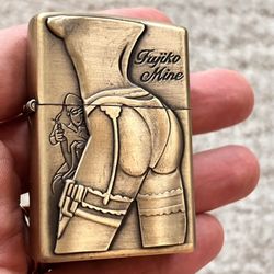 Brand New Lighter  Fujiko Mine With Tags Refillable Unique 