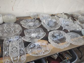 $350 VINTAGE ANCHOR HOCKING & MIKASA  COLLECTIBLE GLASS BUNDLE 