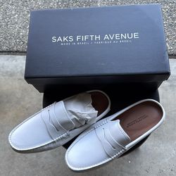 Sacks  Fifth  Avenue Store  New White summer shoes