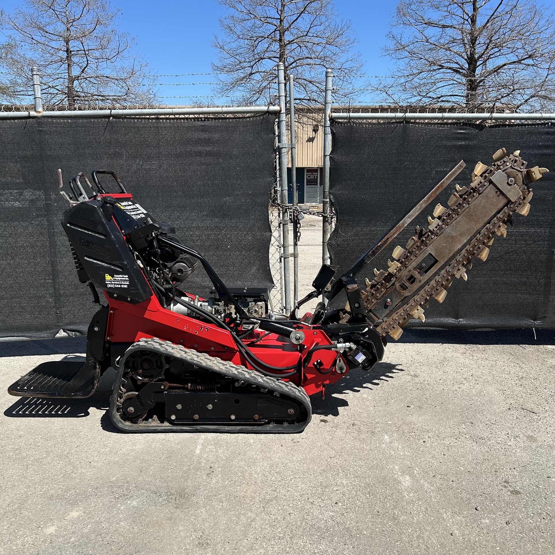 2018 Barreto 23RTK Ride-On Track Trencher 42” Honda GX690 22HP Engine- 576 Hours