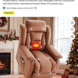 BRAND NEW power & massage recliner 