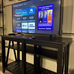Sharp roku smart tv 43’’ inch  with table stand
