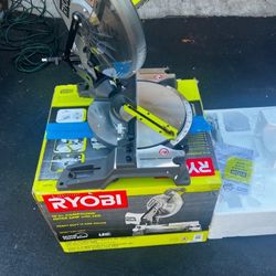 RYOBI MITER SAW 14 Amp Corded 10 in. Compound Miter Saw with LED Cutline Indicator