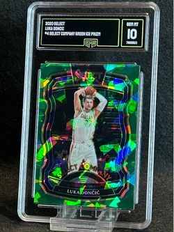 2020 Select 💥 Luka Doncic 💥 Select Company Green Ice Prizm GMA 10 💎 Mint - Dallas Mavericks / Los Angeles Lakers
