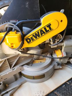 12" Dewalt double compound matter saw