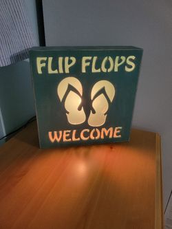 Super Cute Flip Flops Welcome Light