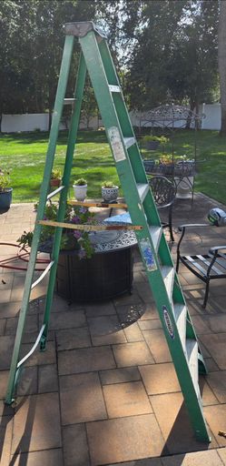 8’ WERNER Aluminum Ladder Foldable