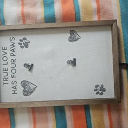 “True Love Has Four Paws” Dog Photo/Leash Clip Frame