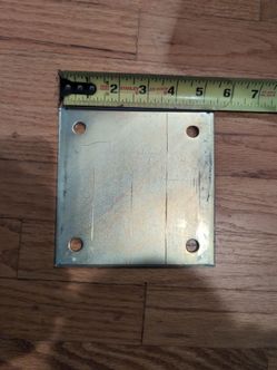 Square steel plates mounting baseplate 5.5" 5-1/2" with holes