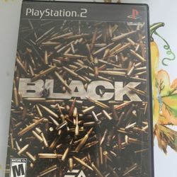 Black Game For PS2 PlayStation 2