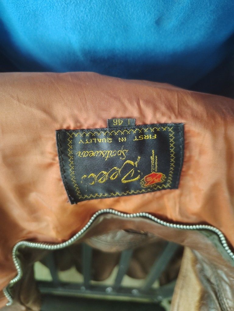 Vintage Reed Leather Bomber Jacket