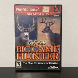 Cabelas Big Game Hunter PS2 PlayStation 2 CIB w/ Manual Greatest Hits Video Game