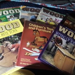 3 Vintage Soft & 4 Vintage hardbound Woodworking Books And Electrical repair