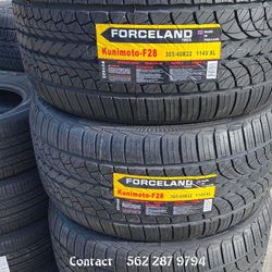305/40r22 Forceland Set of New Tires Set de Llantas Nuevas