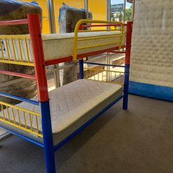 🔥🔥🔥BUNK BED WITH MATTRESS INCLUDED 🔥DELIVERY AVAILABLE FOR $40🔥