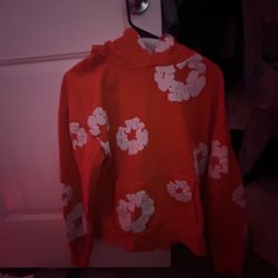 Orange Denim Tear Size S