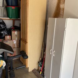 Free Brown Tan Cabinet Shelf Storage 