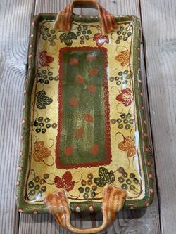 Modigliani Italian Hand made and Painted Platter