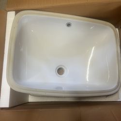 Rectangular Undermount Bathroom Sink