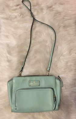 Light green Kate Spade handbag purse crossbody