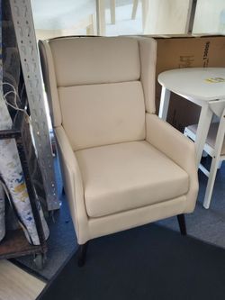 Cream  Wingback Accent Chair