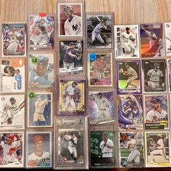 Baseball HOF and Star Lot (X32)—Carroll, Mantle, Ohtani, Judge, Griffey, Trout, Bonds, Ryan, and More!