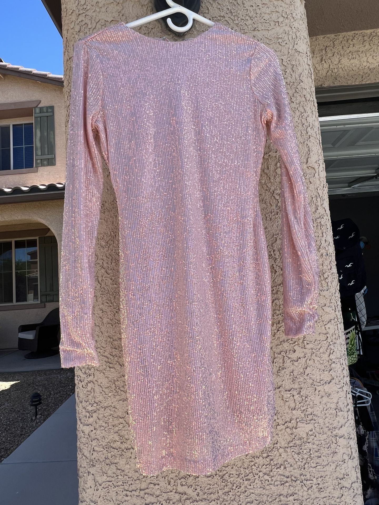 Light Pink Sequin Dress