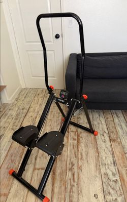 Stair Stepper for Home Gym, 2.0 Stair Climber with 3- Level Adjustable Resistance, Non-Slip Pedals, Digital Monitor & Phone Holder, Foldable Stepper f