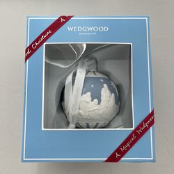Wedgwood Christmas ornament ball