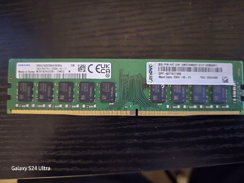 16GB 2Rx8 PC4 - 3200AA - EE1 - 11