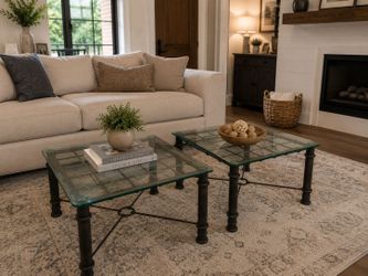 Modern Designer Living Room Table Pair