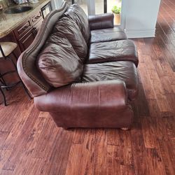 Faux Leather Couch