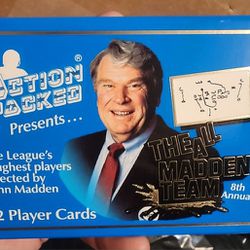 1992 NFL ACTION PACKED ALL MADDEN TEAM 8th ANNUAL 52 Player Cards Set