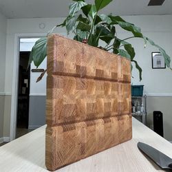 🖤🪾Premium Hand Crafted White Oak End-Grain Cutting Board 🪾🖤