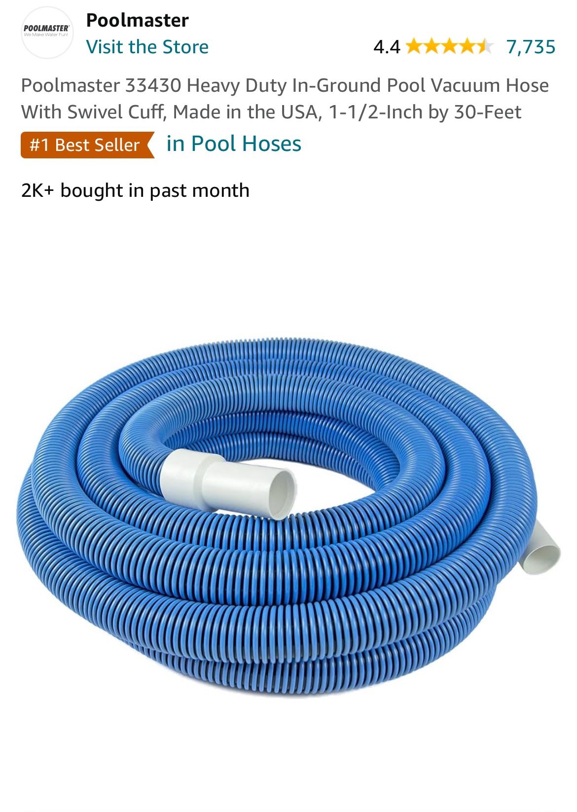 New Pool Hose