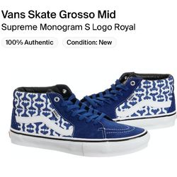 Supreme Vans Skate Mid Size 6.5