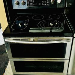 Stove LG Duel Oven Convection Stainless Like New Free Delivery 