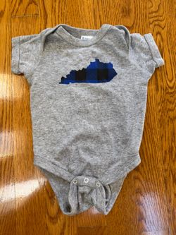 Rabbit Skins Kentucky Baby Onesie - Gray, 6 Months, Excellent