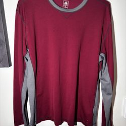 RARE Nike MAROON ACG Base Layer T Shirt Mens XL Long Sleeve Dri-Fit VINTAGE