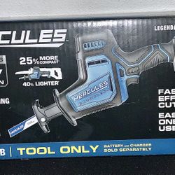Brand New In Box Hercules Compact Reciprocating Saw HCB710B + Free Blade