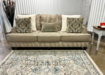 Ashley Furniture Tight-Rope Sofa In Pewter Including Matching Pillows And Delivery