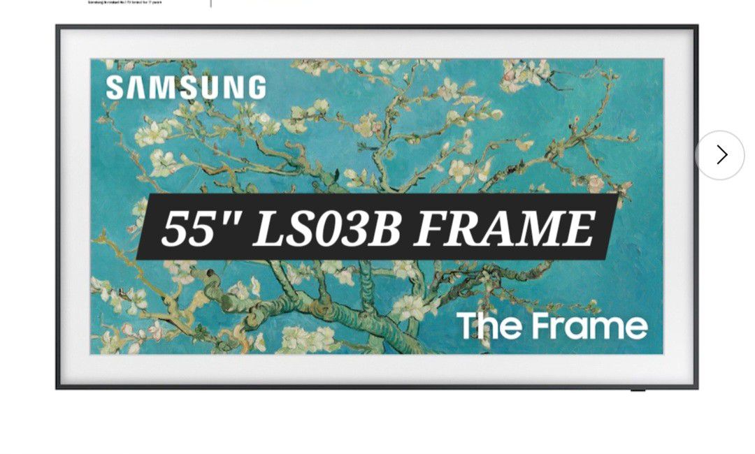 SAMSUNG 55" INCH FRAME QLED 4K SMART TV LS03B ACCESSORIES INCLUDED 